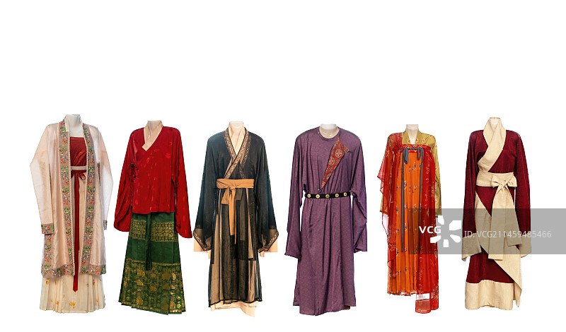 中国古代服饰，汉服的样式图片素材