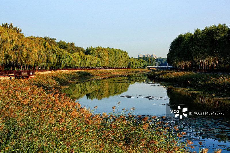 雄安新区，雄县大清河图片素材