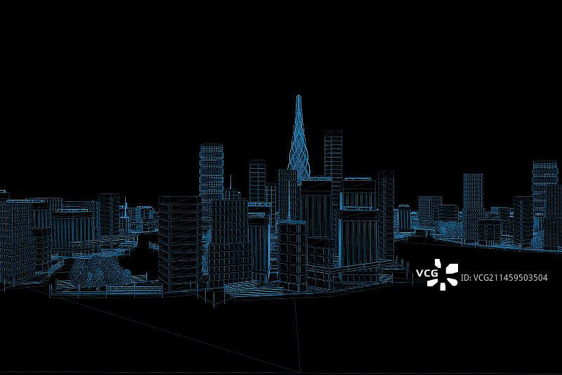 科技城市背景图片素材