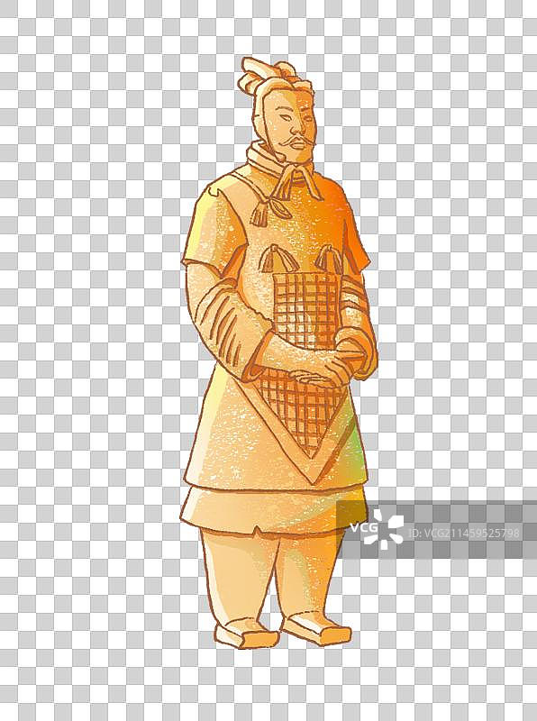 国风兵马俑图片素材