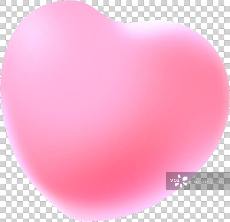 感恩节爱心轻拟物立体手绘PNG图片素材