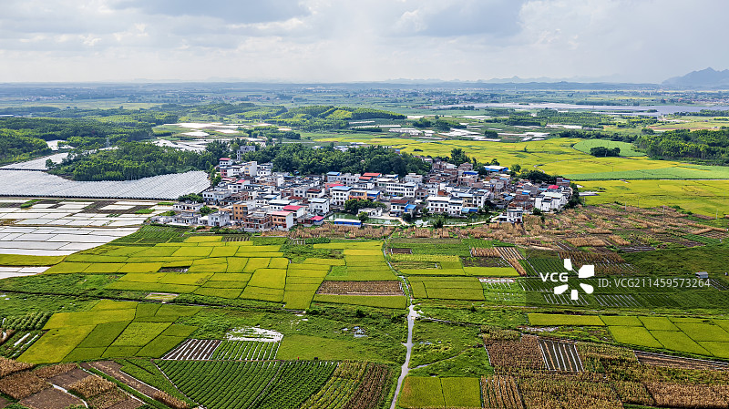 广西宾阳县和吉镇田园风光图片素材