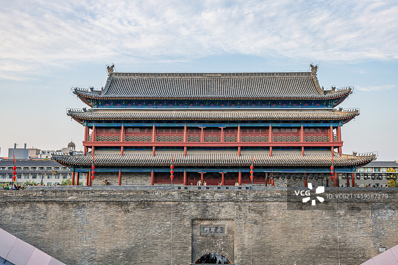 西安城墙图片素材