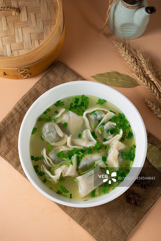 荠菜大馄饨图片素材