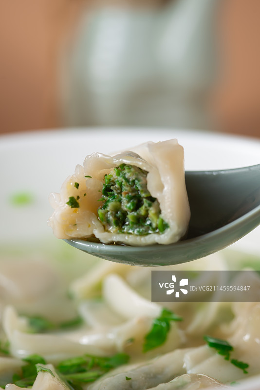 荠菜大馄饨图片素材