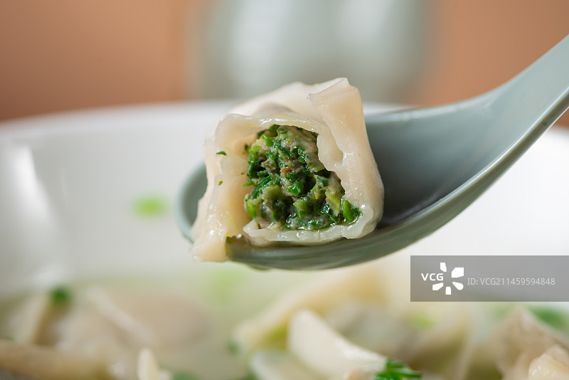 荠菜大馄饨图片素材