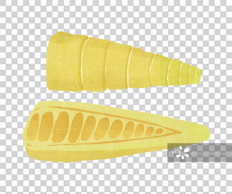 肌理风格蔬菜粮食插画元素图片素材