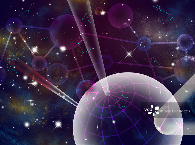 元宇宙链接球图片素材