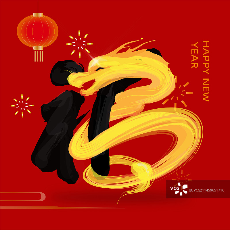 龙年大吉龙福入门吉祥喜庆图图片素材