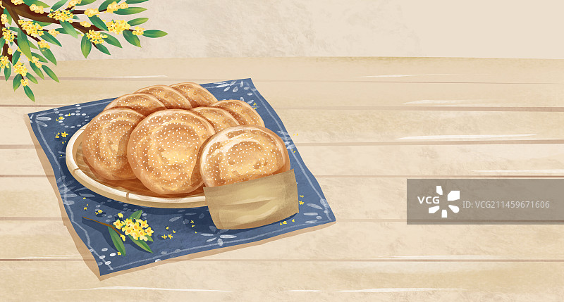 合肥特色美食之下塘烧饼图片素材