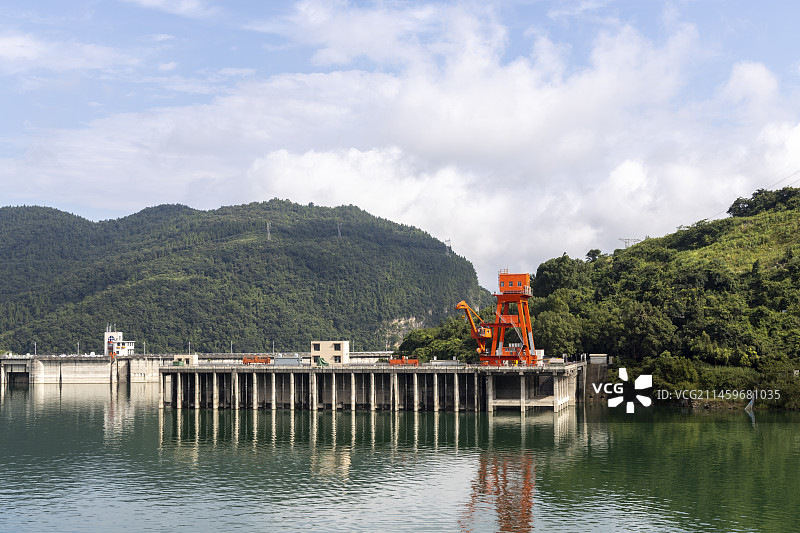 湖北省宜昌市长阳土家族自治县隔河岩水电站图片素材