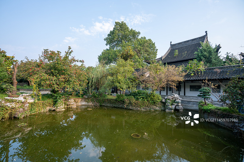 江苏省扬州市琼花观自然风光图片素材