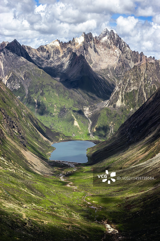 西藏风光神湖拉姆拉错图片素材