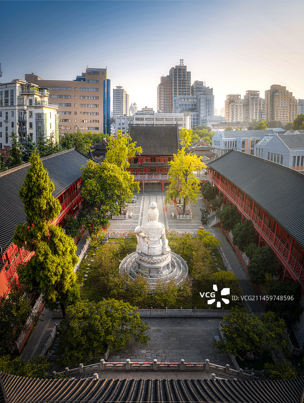 毗卢寺远眺图片素材