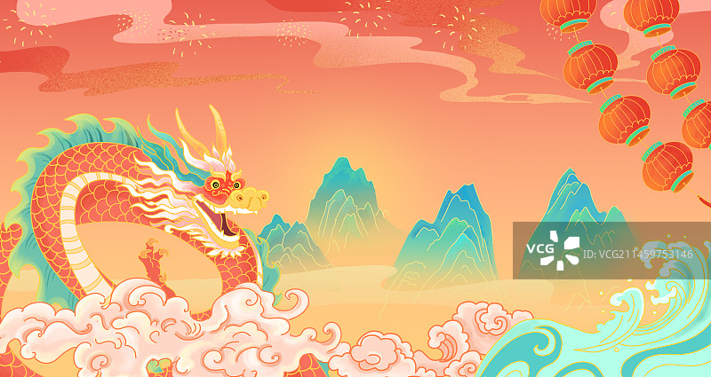 龙年背景图片素材