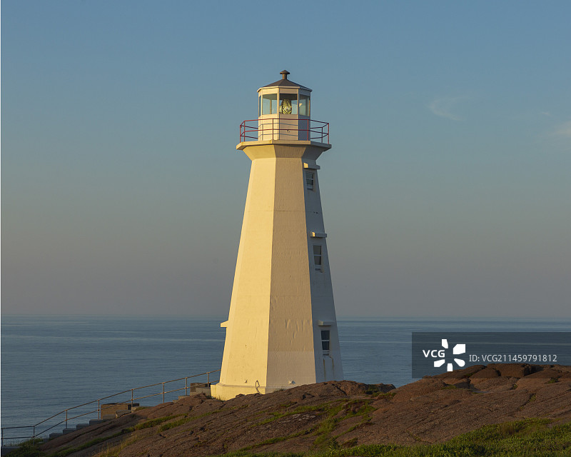 斯必尔角（Cape Spear）灯塔，位于加拿大纽芬兰“北美最东端”，面对北大西洋。图片素材