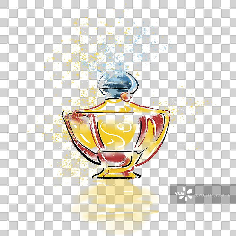 时尚魔法卡片化妆女郎图片素材