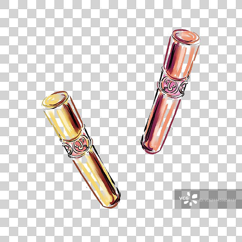 时尚魔法卡片化妆女郎图片素材