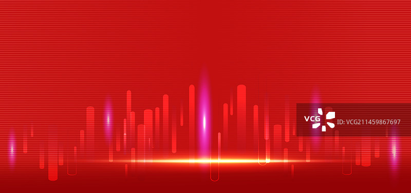 红色企业PPT年会科技会议商务矢量背景图片素材