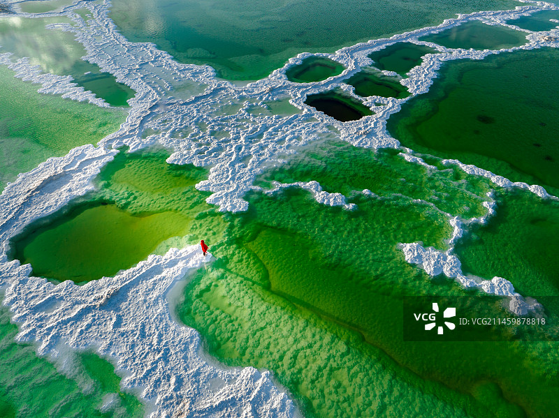 察尔汗盐湖图片素材