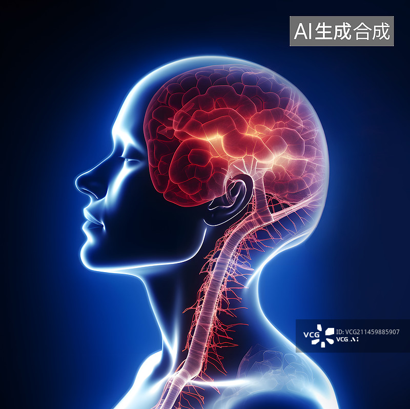 【AI数字艺术】人工智能网络脑机酷炫创意概念图片素材