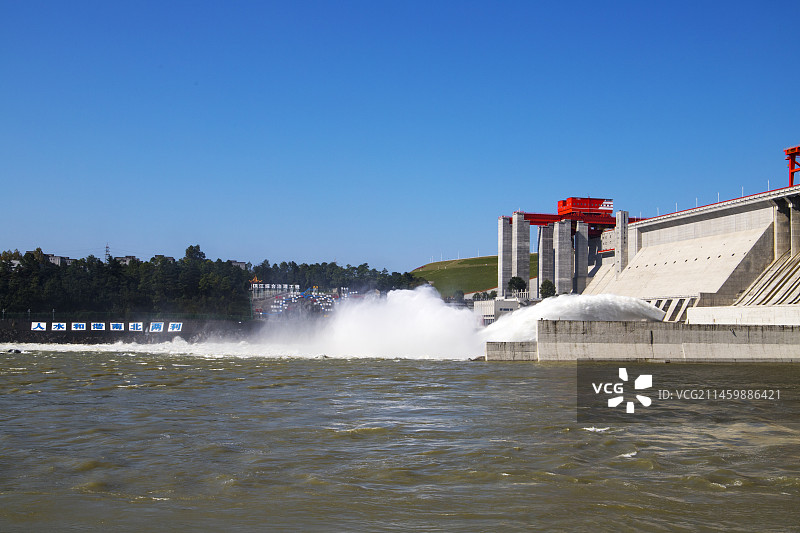 湖北十堰丹江口大坝风景图片素材