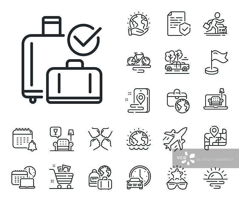 机场行李提取线图标图片素材