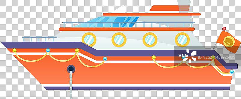 卡通游轮图片素材