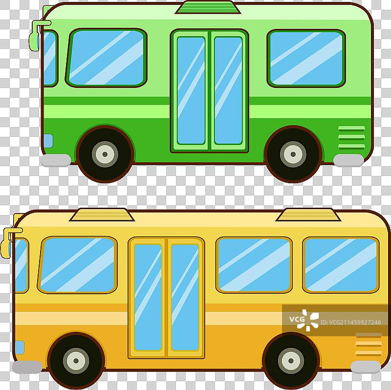 卡通汽车巴士图片素材