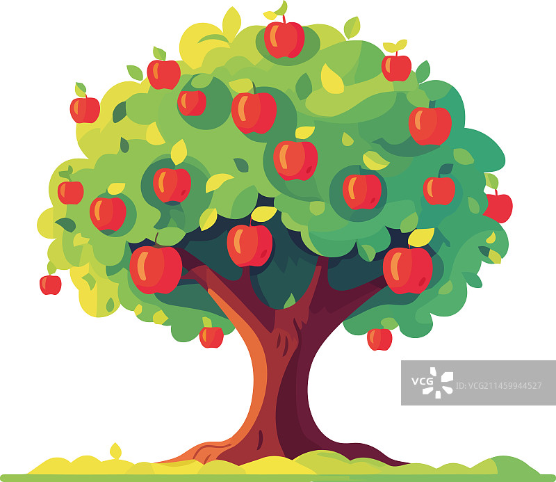 青苹果树图片素材