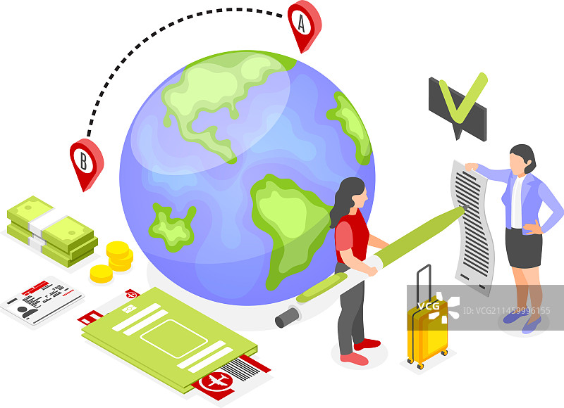 2.5D工作迁移组合图片素材