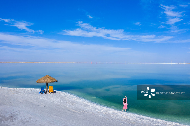 青海格尔木察尔汗盐湖图片素材