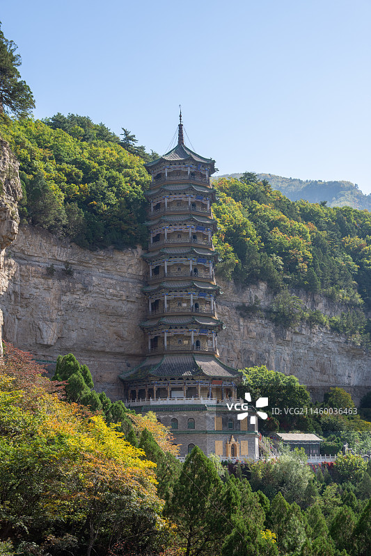 介休绵山 正果寺图片素材