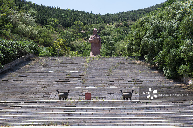 河北邯郸马氏文化苑，紫山风景区图片素材