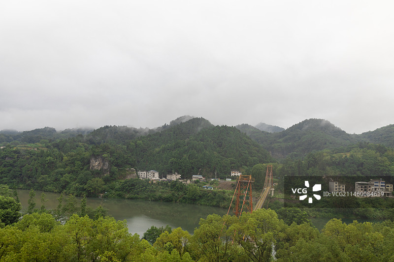 湖北宜昌长阳土家族自治县清江风光图片素材