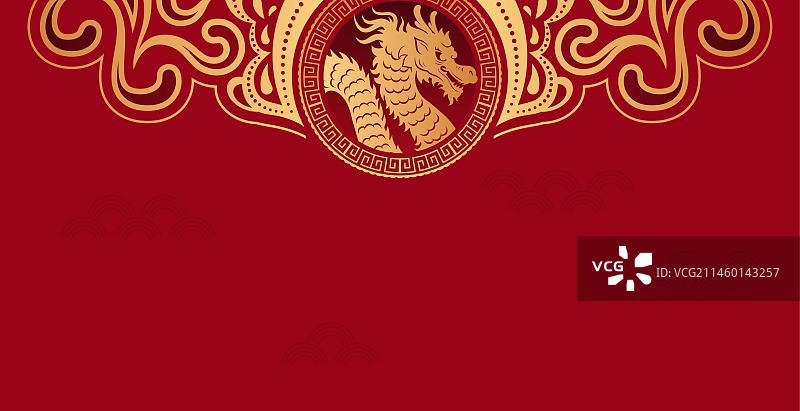 传统纹样龙年装饰图案图片素材