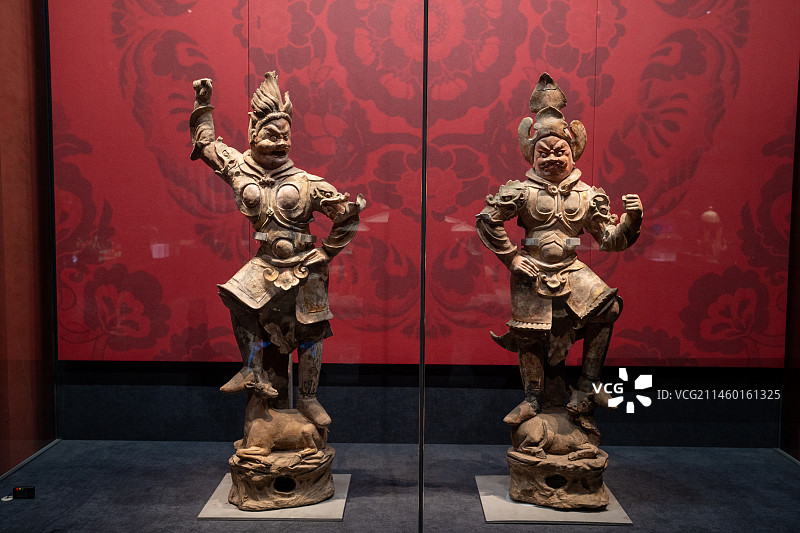 中国考古博物馆馆藏文物展览——陶俑图片素材
