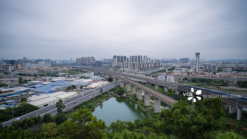 广州高铁与高速公路图片素材