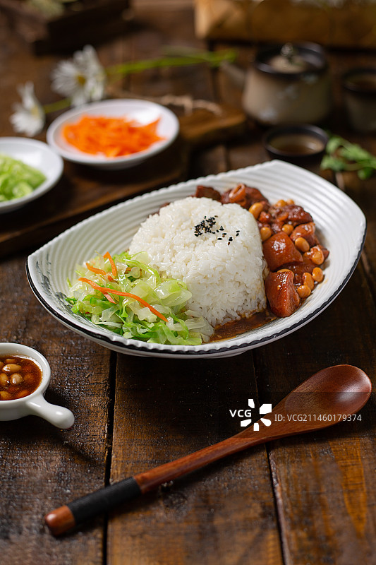 猪脚盖饭图片素材