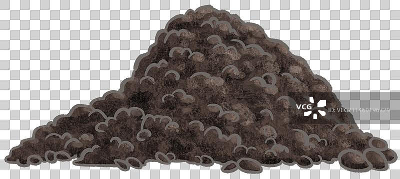 煤炭堆元素图片素材