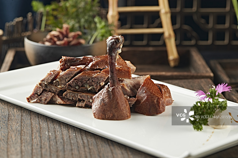 半只美味德州扒鸡图片素材