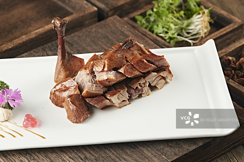 半只美味德州扒鸡图片素材