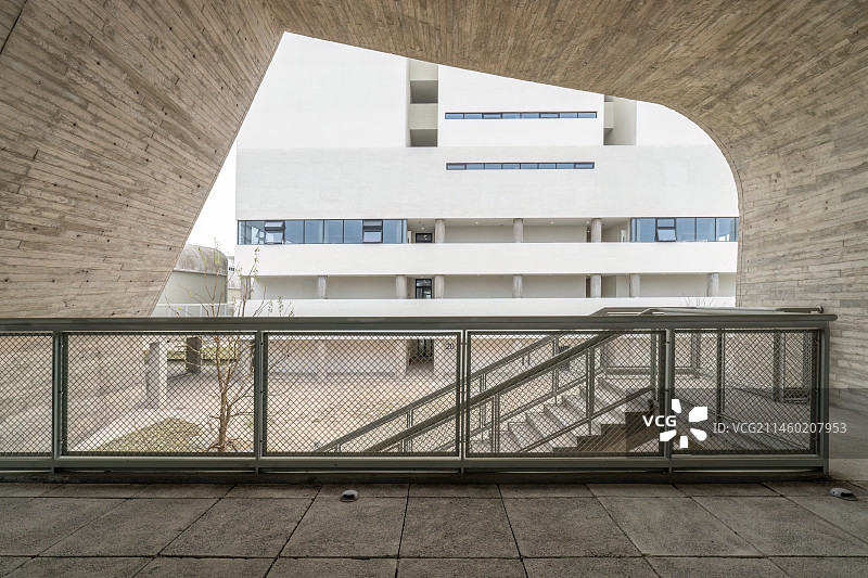 杭州良渚中国美术学院走廊图片素材