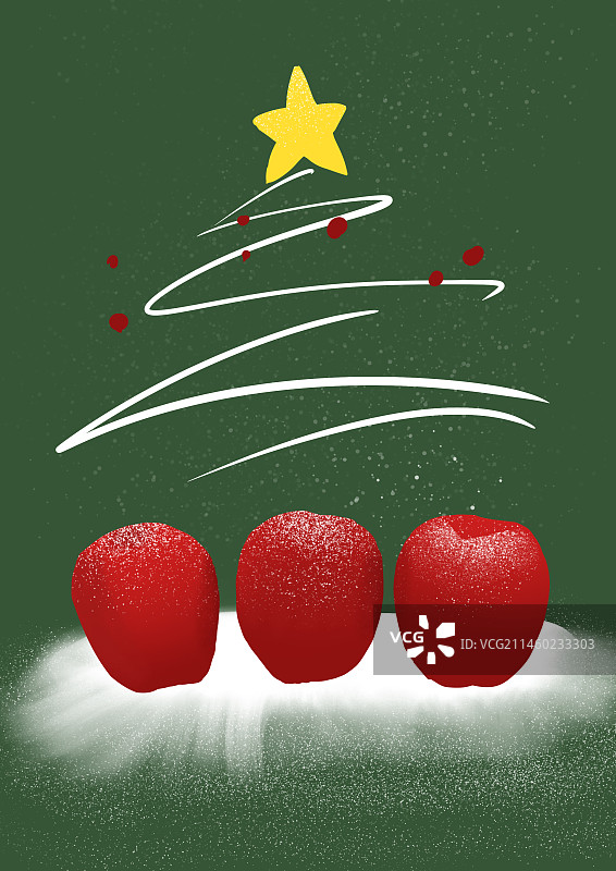圣诞平安夜红苹果免扣素材图片素材