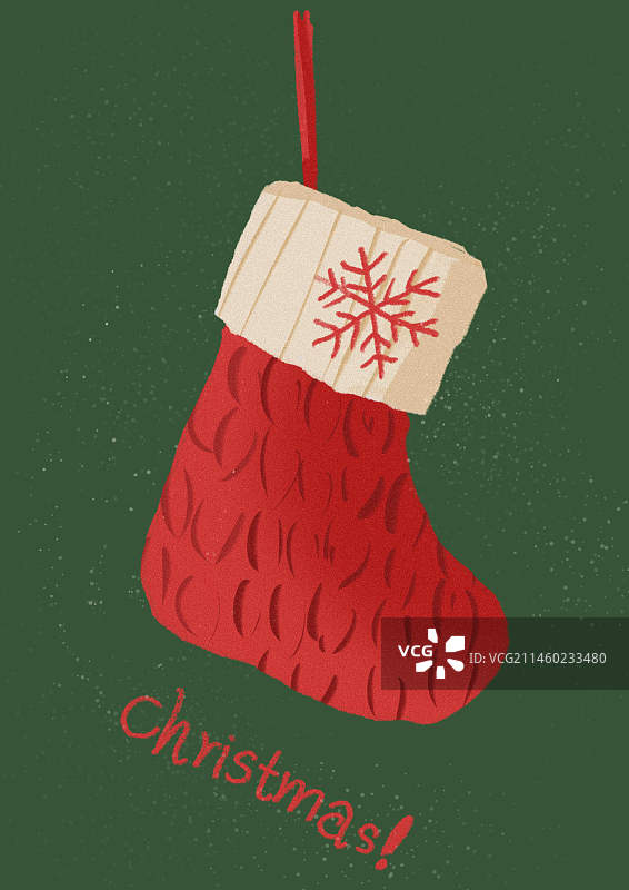平安夜圣诞元素免扣素材手绘袜子图片素材