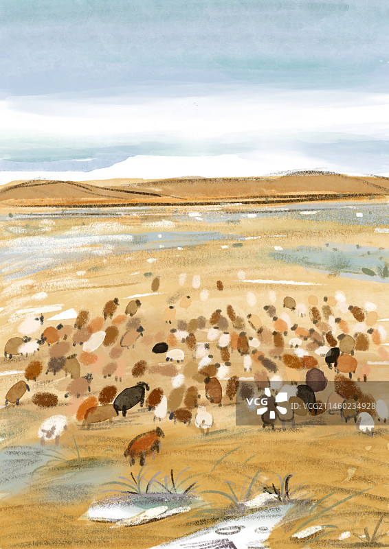 秋季牧场图片素材