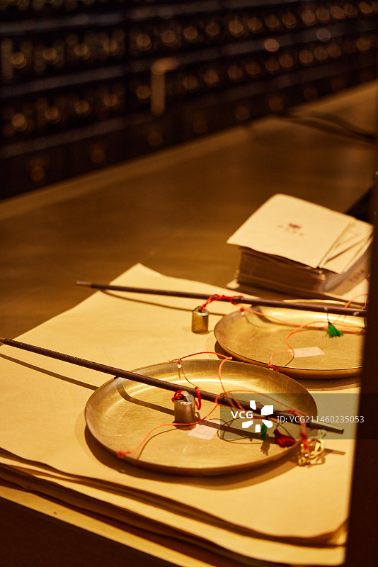 铜秤 中药称 中药铺图片素材