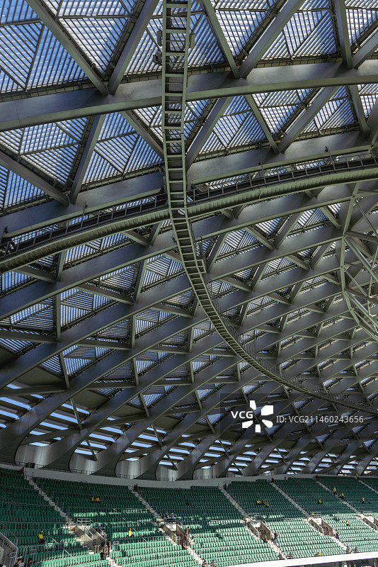 北京工人体育场新工体绿色座椅图片素材