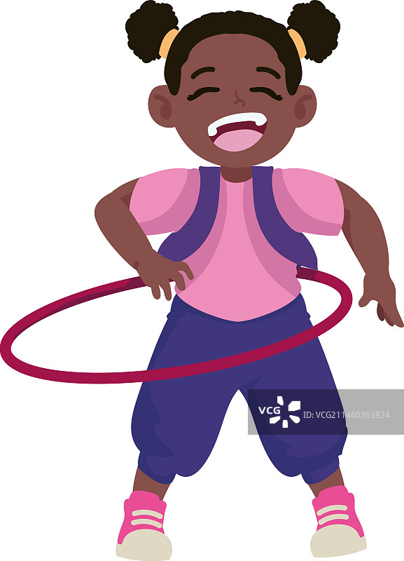 跳夏威夷草裙舞的女孩图片素材