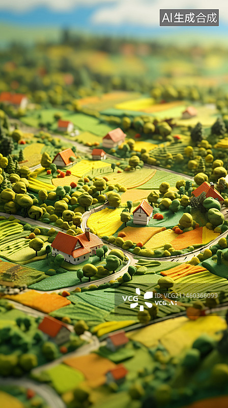 【AI数字艺术】秋分节气，秋季农村田园风光微距概念插图图片素材